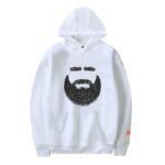 Jason Kelce Beard White Hoodie